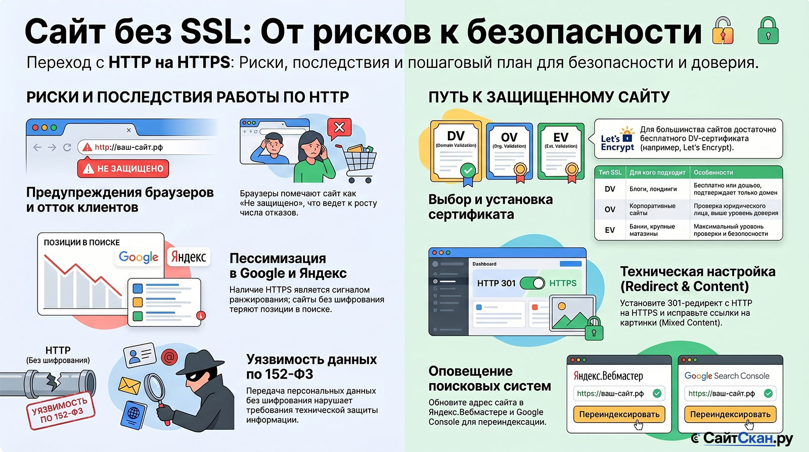 Почему опасно оставлять сайт без SSL-сертификата и что делать владельцу